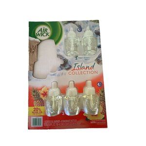Air Wick Plug in Scented Oil Refill 5ct 2Fresh Waters &3 Pineapple Air Freshener